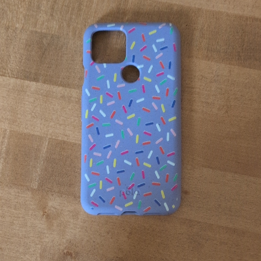 Pela Phone Case, Google Pixel 5, Purple With Rainbow Sprinkles Pattern